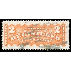canada stamp f registration f1 registered stamp 2 1875 U VF 045