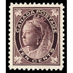 canada stamp 73 queen victoria 10 1897 M XF 039