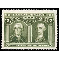 canada stamp 100 montcalm wolfe 7 1908 M VFNH 099