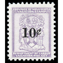 canada revenue stamp nsv3 nova scotia vacation pay 10 1958