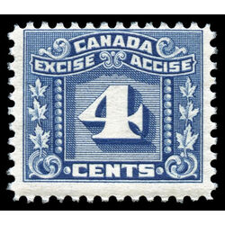 canada revenue stamp fx65 three leaf excise tax 4 1934