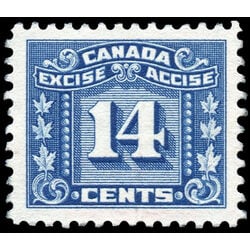canada revenue stamp fx74 three leaf excise tax 14 1934