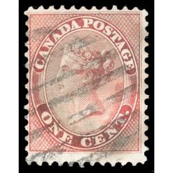 canada stamp 14 queen victoria 1 1859 U F VF 119