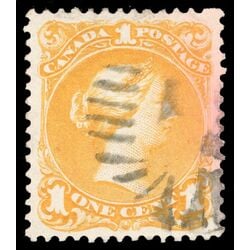 canada stamp 23 queen victoria 1 1869 U XF 068