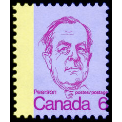 canada stamp 591 lester b pearson 6 1973 M NH 022