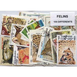 felines on stamps