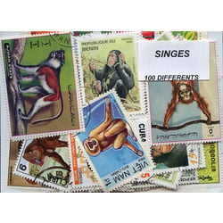 monkeys on stamps
