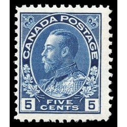 canada stamp 111 king george v 5 1914 M F VFNH 035