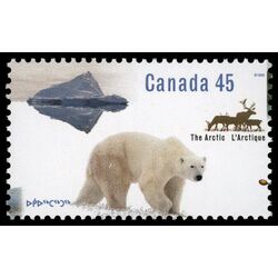 canada stamp 1574 polar bear caribou 45 1995