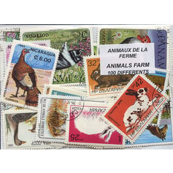animals farm on stamps