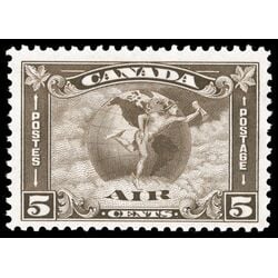 canada stamp c air mail c2 mercury with scroll in hand 5 1930 M VFNH 034