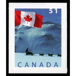 canada stamp 2139 flag over dogsled yk 51 2005