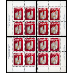 canada stamp 606 christmas candles 6 1972 PB SET