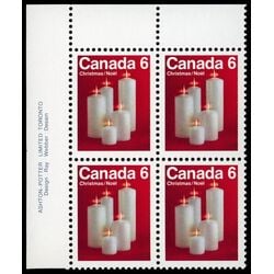 canada stamp 606 christmas candles 6 1972 PB UL
