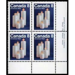 canada stamp 607 christmas candles 8 1972 PB LR