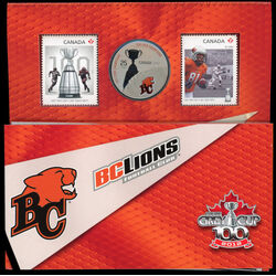 cfl teams stamp and coin set bc lions