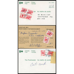 canada red postage due covers