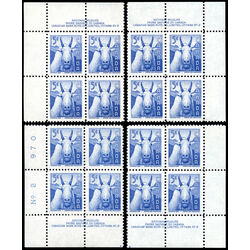canada stamp 361 mountain goat 5 1956 PB SET %232
