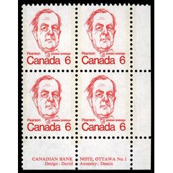canada stamp 591 lester b pearson 6 1973 PB LR %231