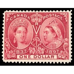 canada stamp 61 queen victoria diamond jubilee 1 1897 M F VF 118