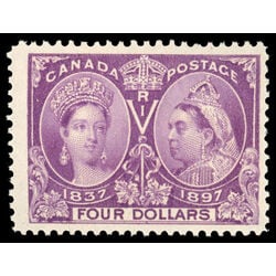canada stamp 64 queen victoria diamond jubilee 4 1897 M F VF 074