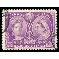 canada stamp 64 queen victoria diamond jubilee 4 1897 U VF 075