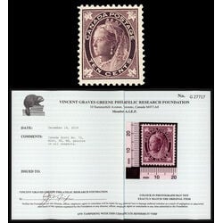 canada stamp 73 queen victoria 10 1897 M F VFNH 044
