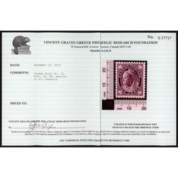 canada stamp 73 queen victoria 10 1897 M F VFNH 044