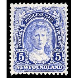 newfoundland stamp 108 princess mary 5 1911 M VFNH 001