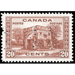 canada stamp o official o10 243 fort garry gate 20 1938