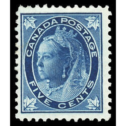 canada stamp 70 queen victoria 5 1897 M F VFNH 035