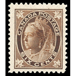 canada stamp 71 queen victoria 6 1897 M F VFNH 063