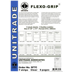 uni safe flexo grip stock sheets clear