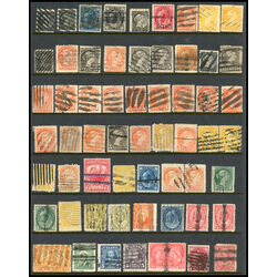 59 canada early stamps with bars