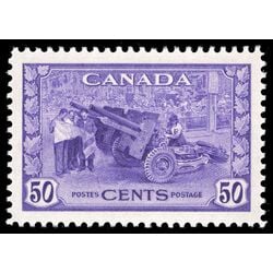 canada stamp 261 munitions factory 50 1942 M XFNH 036