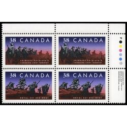 canada stamp 1250ii canadian infantry regiments 1989 PB SET 006