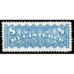 canada stamp f registration f3 registered stamp 8 1876 M VFNG 075