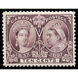 canada stamp 57 queen victoria diamond jubilee 10 1897 M VF 100