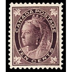 canada stamp 73 queen victoria 10 1897 M XF 045