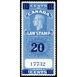 canada revenue stamp fsc22 supreme court law stamp george vi 1938