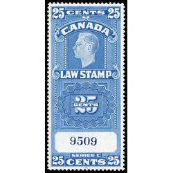 canada revenue stamp fsc24 supreme court law stamp george vi 25 1938