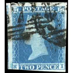 great britain stamp 4 queen victoria two penny blue 2p 1841 U VG F 056