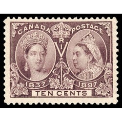 canada stamp 57 queen victoria diamond jubilee 10 1897 M VF 101