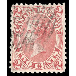 canada stamp 20 queen victoria 2 1859 U VF 091