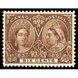 canada stamp 55 queen victoria diamond jubilee 6 1897 M VFNH 067
