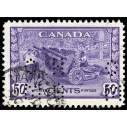 canada stamp o official o10 261 munitions 50 1942