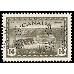 canada stamp o official o10 270 hydroelectric station 14 1946