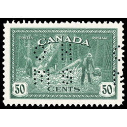 canada stamp o official o10 272 lumbering 50 1946