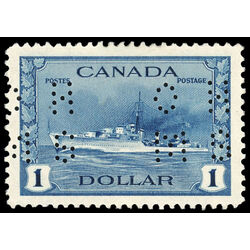 canada stamp o official o10 262 destroyer 1 00 1942