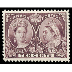 canada stamp 57 queen victoria diamond jubilee 10 1897 M VFNH 102